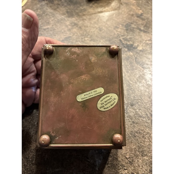 Vtg 1993 Foil Art Angel Keepsake Trinket Box  ARTWORK Thomas Cathey Collection - Picture 5 of 8